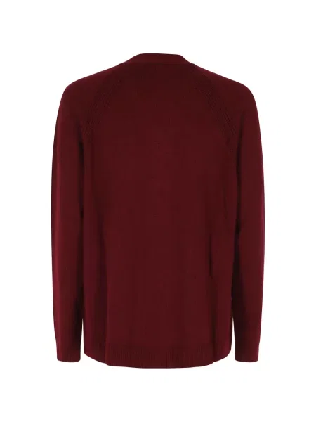 Cardigan Seventy cu decolteu în V roșu