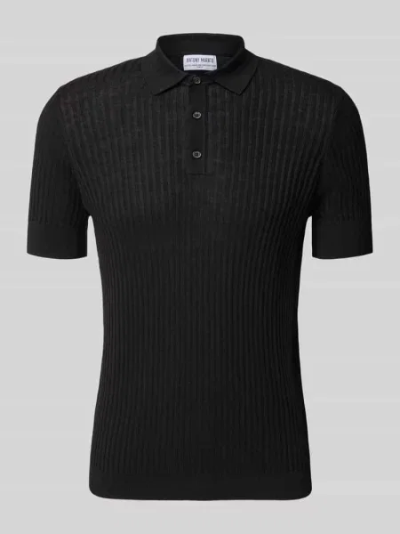 Koszulka polo o kroju slim fit z mieszanki Antony Morato czarne