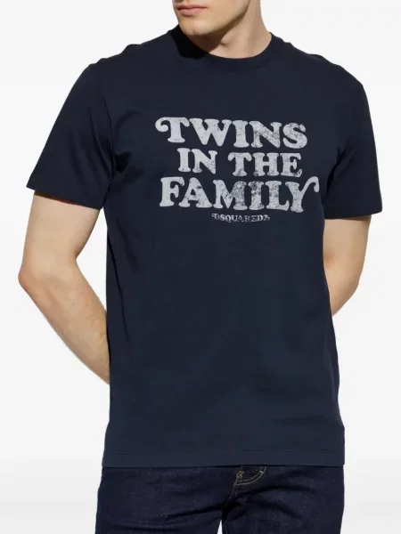 Tricou Dsquared2 cu imagine albastru