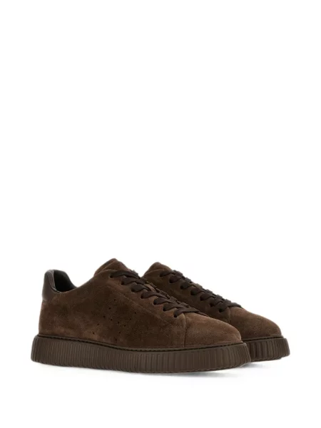 Sneakerși Hogan cu dungi maro