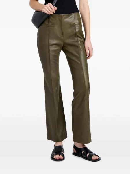 Pantaloni Proenza Schouler White Label din piele alb