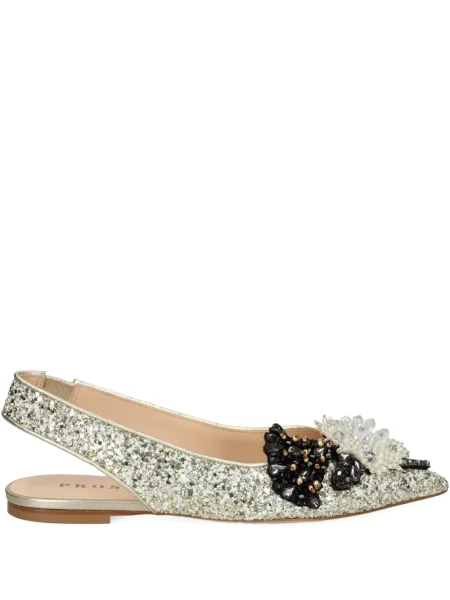 Полуотворени обувки Prosperine без ток бяло