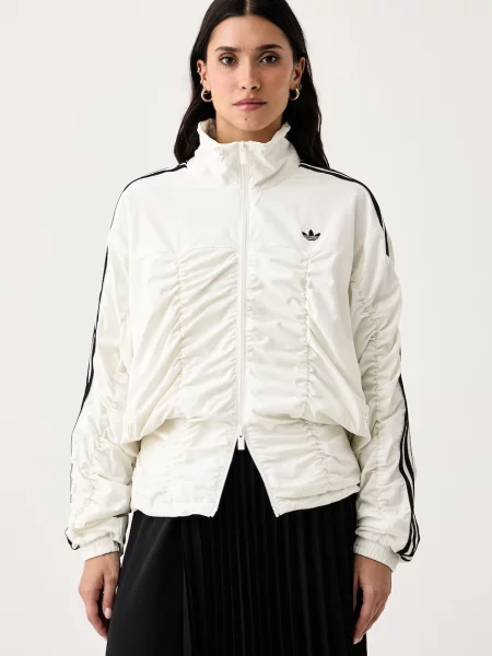 Adidas Originals bluza rozpinana Adilenium Season 6 Ruffled beżowa