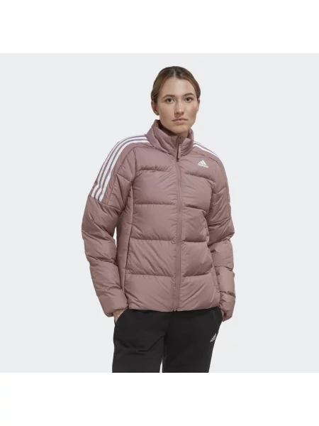 Kurtka puchowa Adidas fioletowa