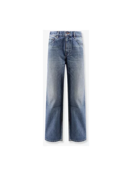 Szerokie jeansy Céline niebieskie
