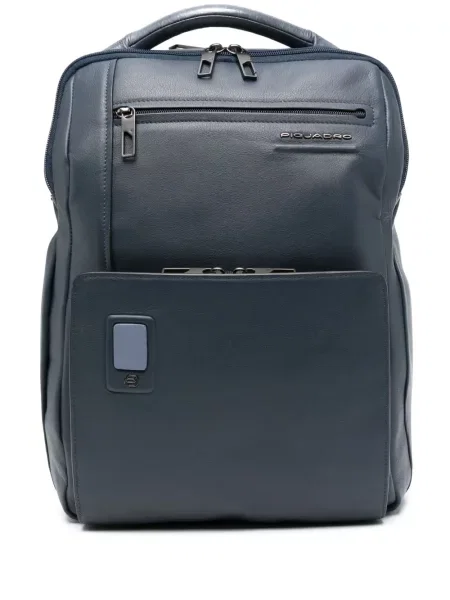 Rucsac Piquadro din piele albastru