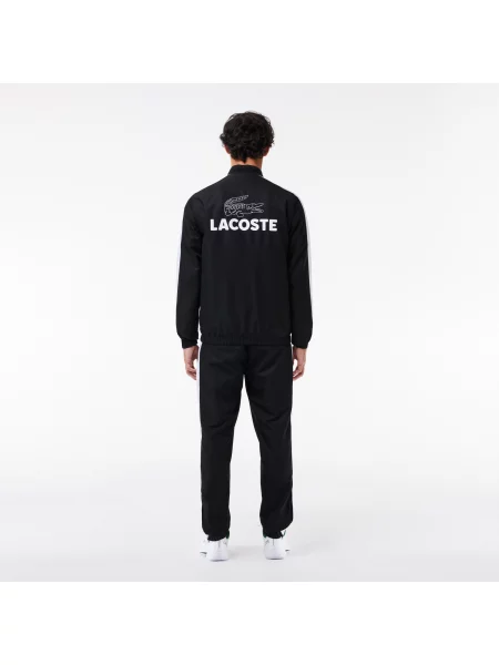 Lacoste Dres Regular Fit Z Długim Rękawem I Blokami Kolorów W Kolorze Czarnym czarny