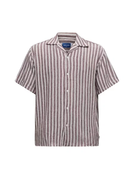 JACK & JONES Cămașă JORCOBA crem maro