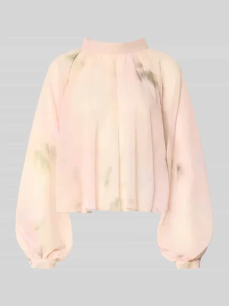 Bluzka o luźnym kroju z wzorem na całej powierzchni Max&co. różowa