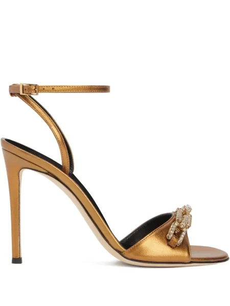 Sandale Giuseppe Zanotti de cristal auriu