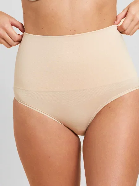 Труси Etam з високою посадкою бежеві