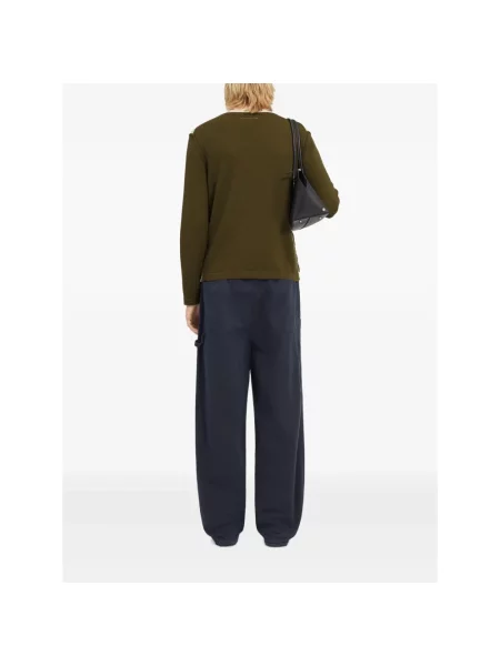 Sweter Mm6 Maison Margiela wełniany brązowy