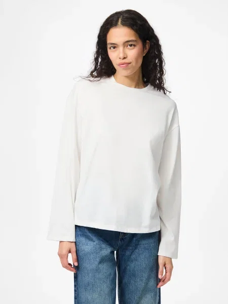 PIECES Tricou PCSadie' alb