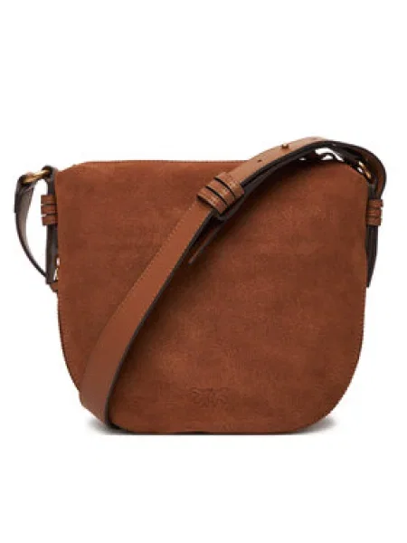 Táska PINKO Hobo Zip Around Mini Al PLTT barna