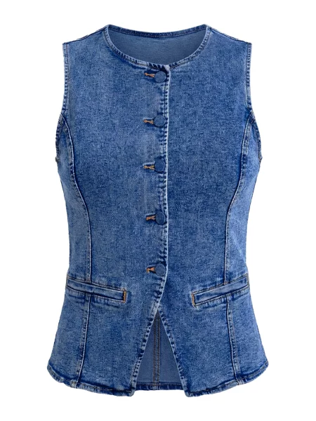 Imily Bela Vestă denim albastru