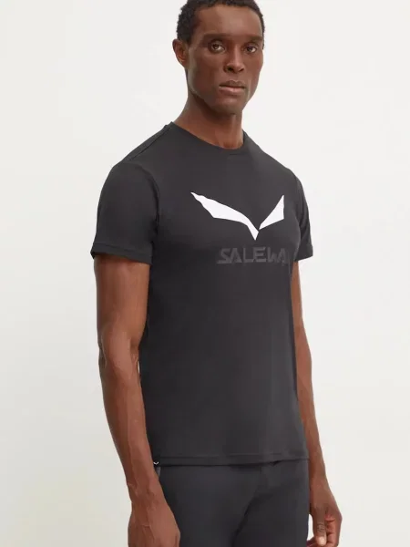 Športové tričko Salewa Solidlogo čierna