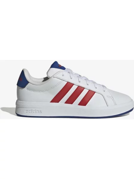 Buty do biegania junior adidas Grand Court czerwony niebieski biały