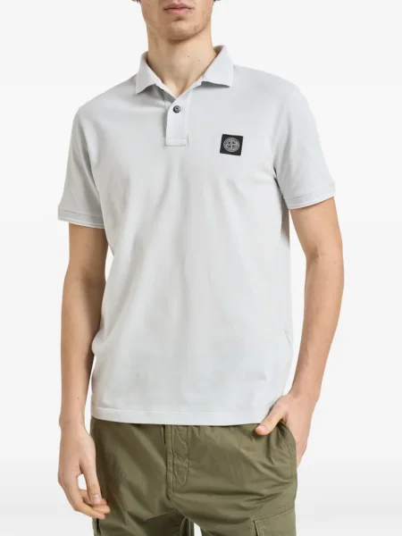 Polo Stone Island cu strasuri gri