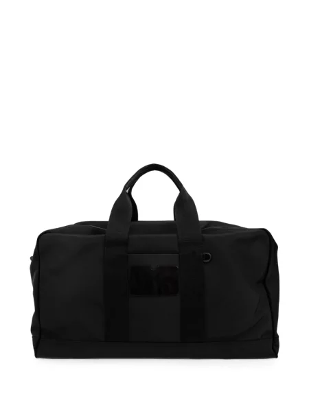 Geantă Moschino cu autograf negru