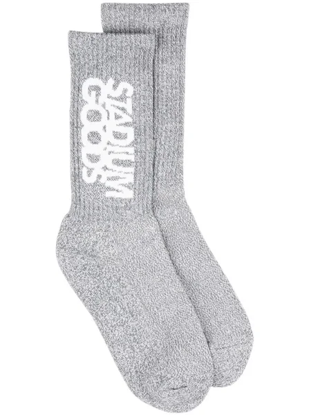 Șosete Stadium Goods® cu imagine de flanelă gri