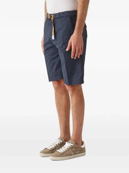 Cu centură pantaloni chino White Sand alb