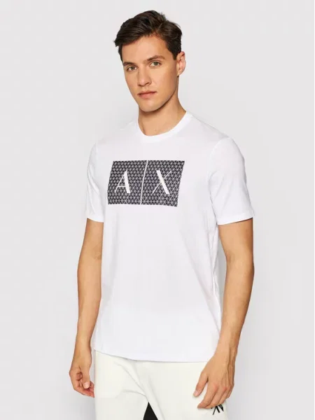 Armani Exchange Majica Slim Fit bela