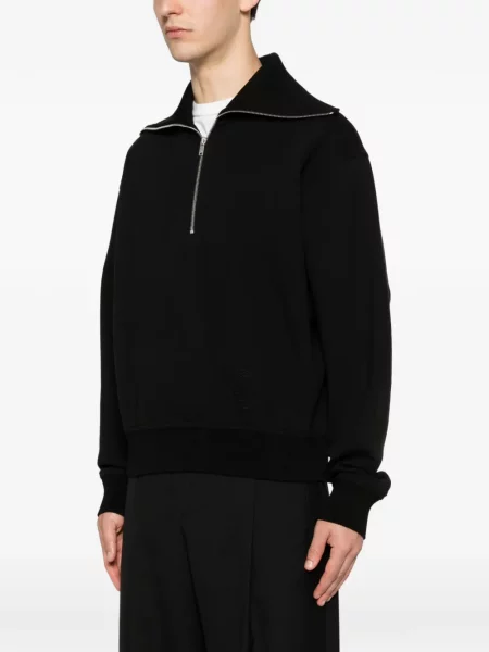 Gulerat pulover Jil Sander negru