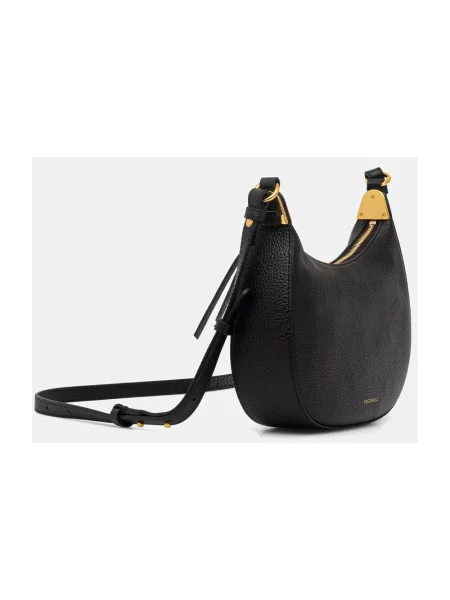 Torebka crossbody Coccinelle skórzana biznesowa czarna
