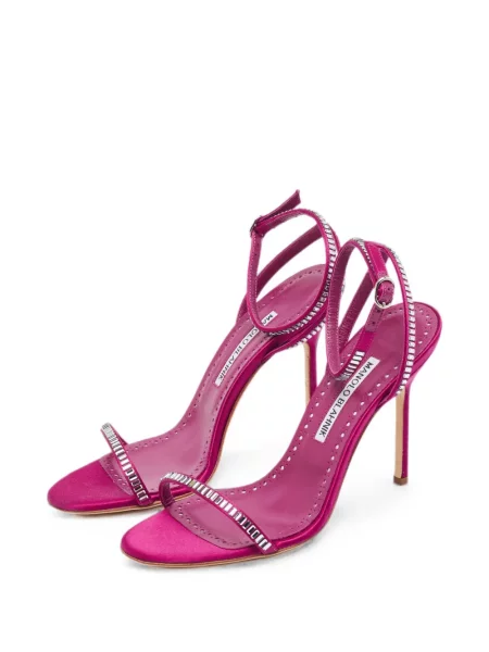 Sandale Manolo Blahnik cu bretele violet
