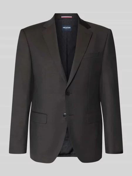 Marynarka o kroju slim fit z z patką model Birdseye' Hechter Paris