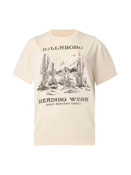 BILLABONG Tricou Heading West bej deschis negru