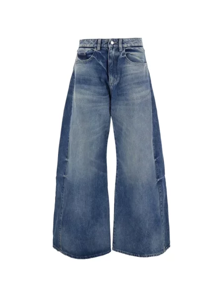 Blugi cu picior larg Icon Denim albastru