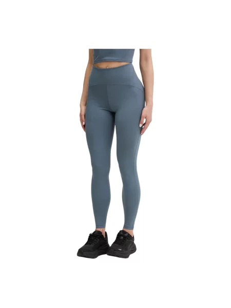 Legginsy The North Face niebieskie