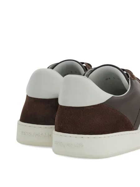 Sneakerși Ferragamo din piele de căprioară maro