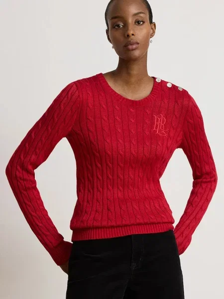 Lauren Ralph Lauren Pulover roșu