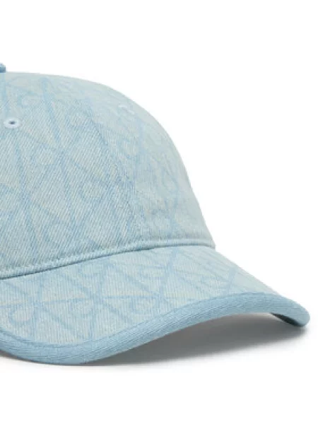 Calvin Klein Kepurė su snapeliu Denim Emblem Burnout Žydra mėlyna