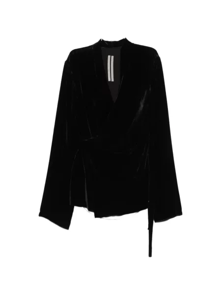Bluză Rick Owens de catifea negru