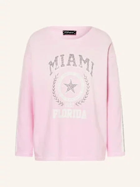 Grace Bluza Nierozpinana Z Ozdobnymi Kamykami rosa różowa