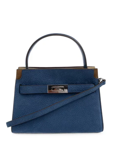 Geantă Tory Burch din nubuc albastru