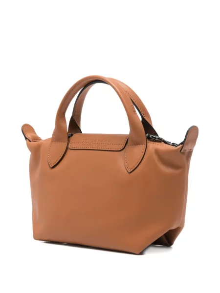 Geanta de piele Longchamp din piele maro