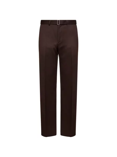 Cu centură pantaloni Lardini maro