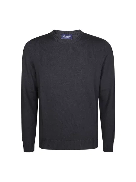 Sweter Drumohr z okrągłym dekoltem