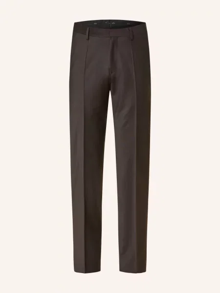 Roy Robson Oblekové Kalhoty Slim Fit dark brown hnědé