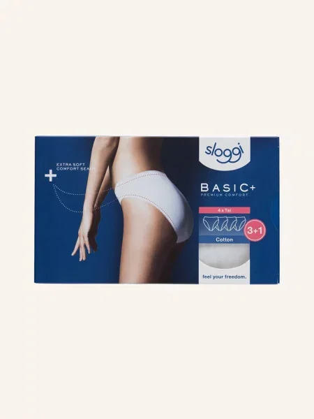 Sloggi Figi Basic+ 4 Szt. weiss białe