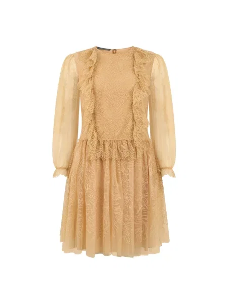 Sukienka Alberta Ferretti beżowa