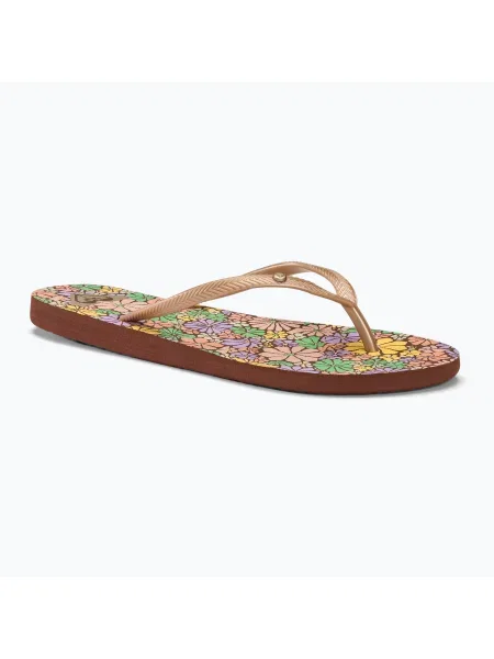 Olcsóbban. Női flip flopok ROXY Bermuda Print brown combo. Méret: 37 EU barna