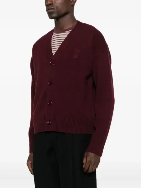 Cardigan Ami Paris cu broderie
