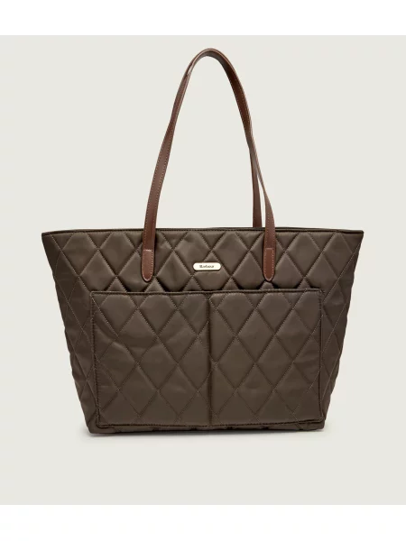 Barbour Geantă shopper + borsetă verde
