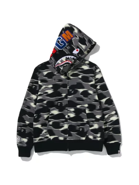 Hanorac cu glugă A Bathing Ape® negru