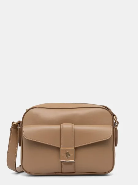 U.S. Polo Assn. crossbody torbica iz umetnega usnja MARGARET bež